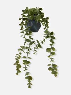Faux Hanging Succulent In Geometric Pot