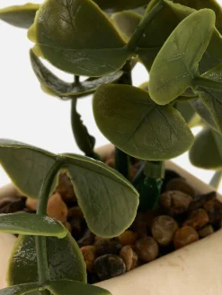 Faux Hanging Succulent In Geometric Pot