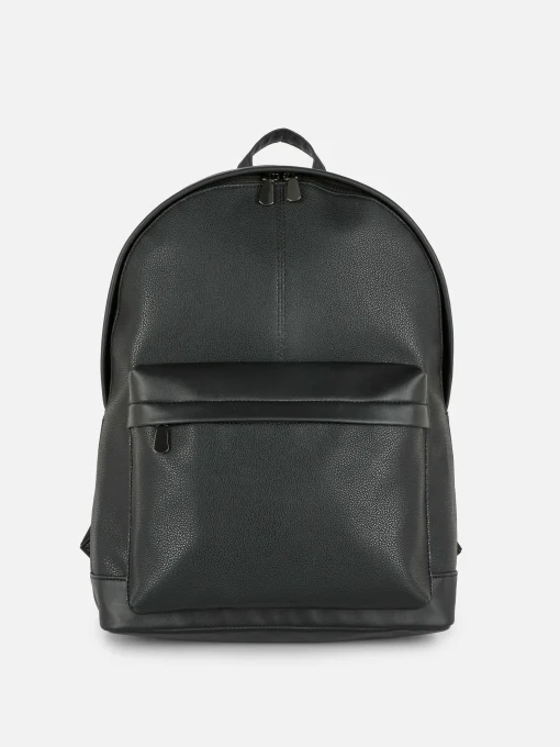 Faux Leather Backpack