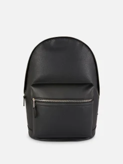 Faux Leather Backpack