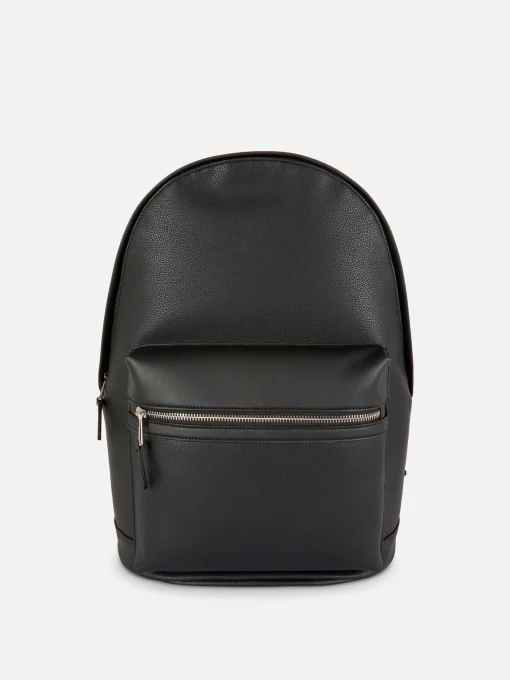Faux Leather Backpack
