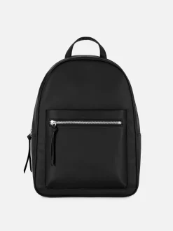 Faux Leather Backpack
