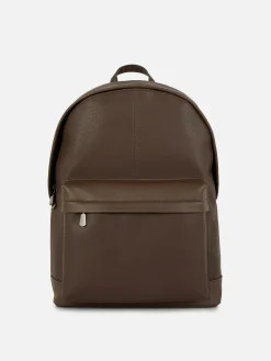 Faux Leather Backpack