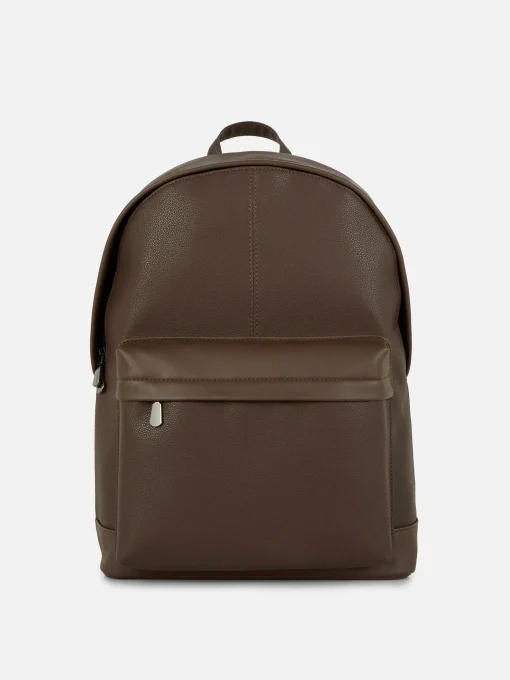 Faux Leather Backpack