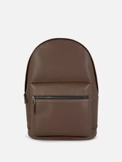 Faux Leather Backpack