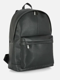Faux Leather Backpack