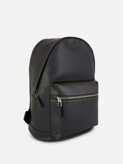 Faux Leather Backpack