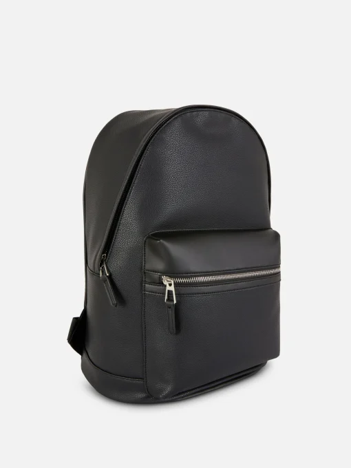 Faux Leather Backpack