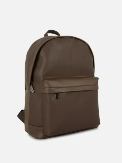 Faux Leather Backpack