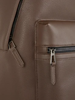 Faux Leather Backpack