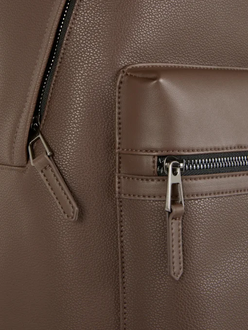 Faux Leather Backpack