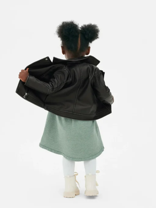 Faux Leather Biker Jacket