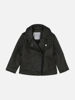 Faux Leather Biker Jacket