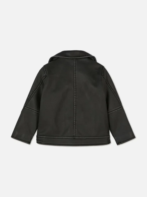 Faux Leather Biker Jacket