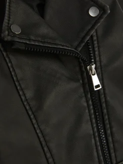 Faux Leather Biker Jacket