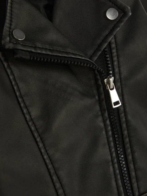 Faux Leather Biker Jacket