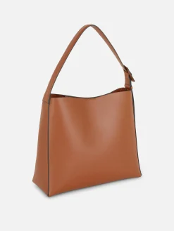 Faux Leather Bucket Tote
