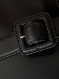 Faux Leather Bucket Tote