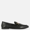 Faux Leather Buckle Loafers
