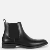 Faux Leather Chelsea Boots