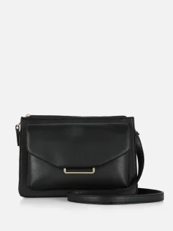 Faux Leather Crossbody Bag