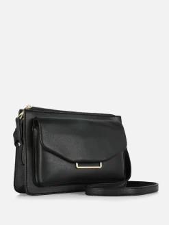 Faux Leather Crossbody Bag