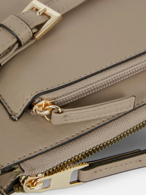 Faux Leather Crossbody Bag