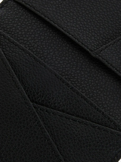 Faux Leather Folded Card Holder