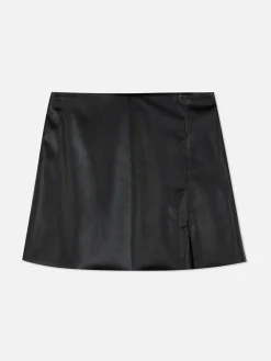 Faux Leather Mini Skirt