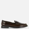 Faux Leather Penny Loafers