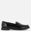 Faux Leather Penny Loafers