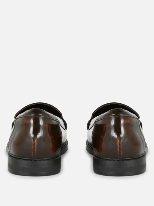 Faux Leather Penny Loafers