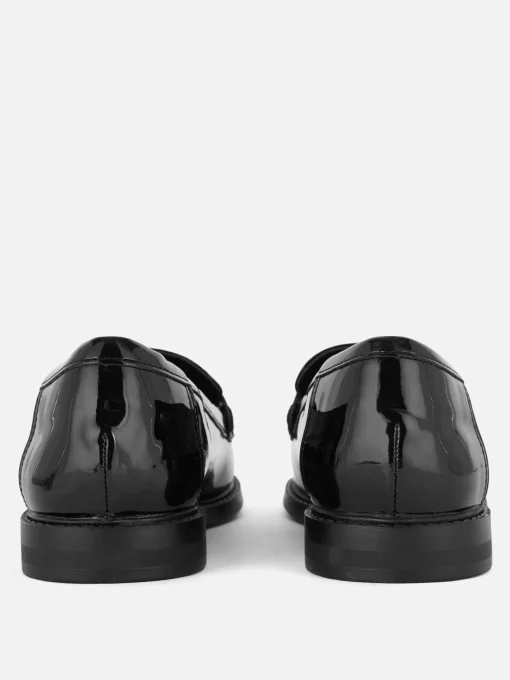 Faux Leather Penny Loafers
