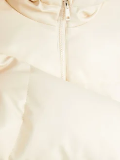 Faux Leather Puffer Jacket