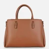 Faux Leather Removable Pouch Tote