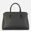 Faux Leather Removable Pouch Tote