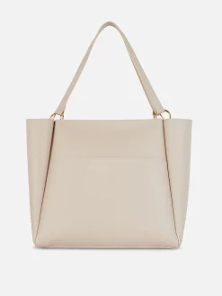 Faux Leather Shopper