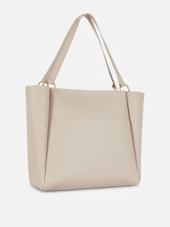 Faux Leather Shopper