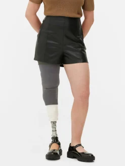 Faux Leather Shorts