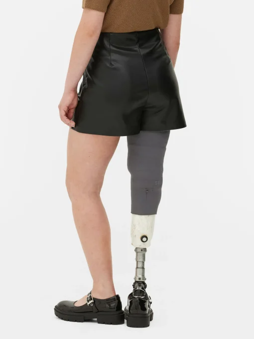 Faux Leather Shorts