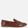 Faux Leather Snaffle Loafers