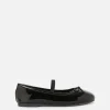 Faux Patent Ballerinas
