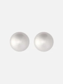 Faux Pearl Stud Earrings