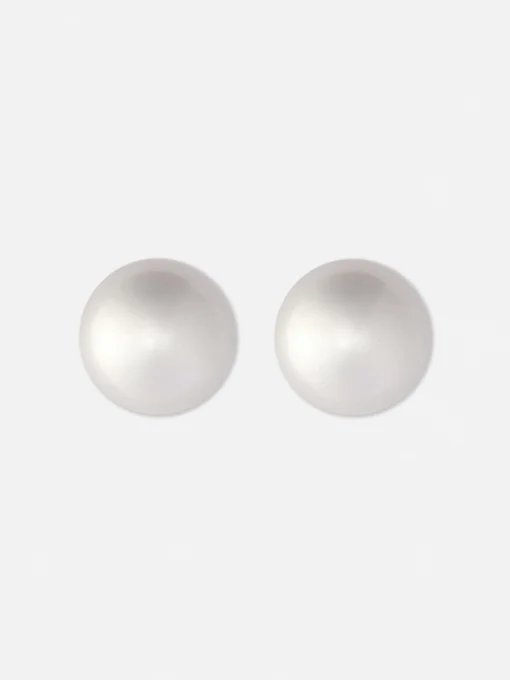 Faux Pearl Stud Earrings