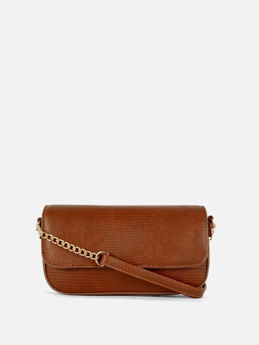 Faux Snakeskin Crossbody Bag