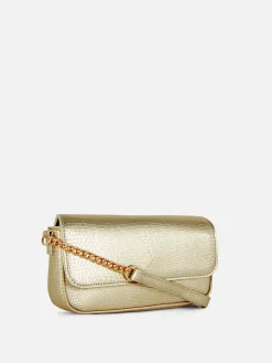 Faux Snakeskin Crossbody Bag