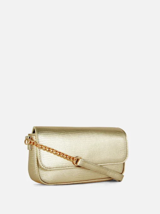 Faux Snakeskin Crossbody Bag