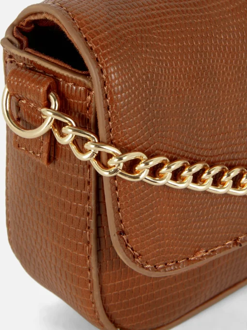 Faux Snakeskin Crossbody Bag