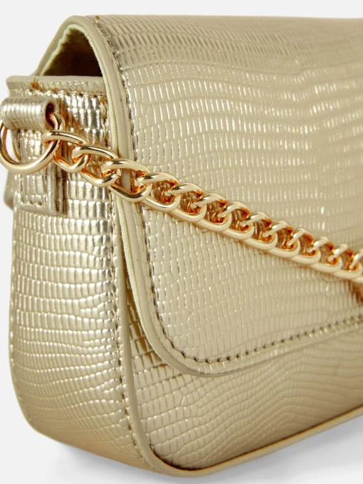 Faux Snakeskin Crossbody Bag