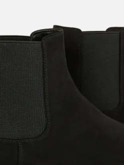 Faux Suede Chelsea Boots